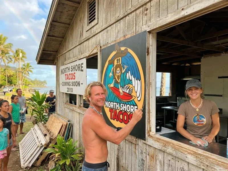 The original North Shore Tacos building in Hau'ula