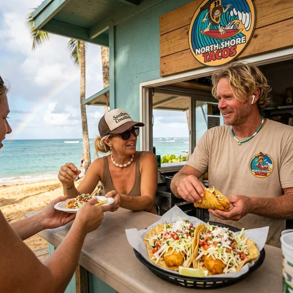Fresh fish tacos with slaw and lime