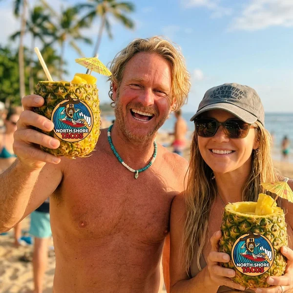 Pineapple Tiki tropical drink